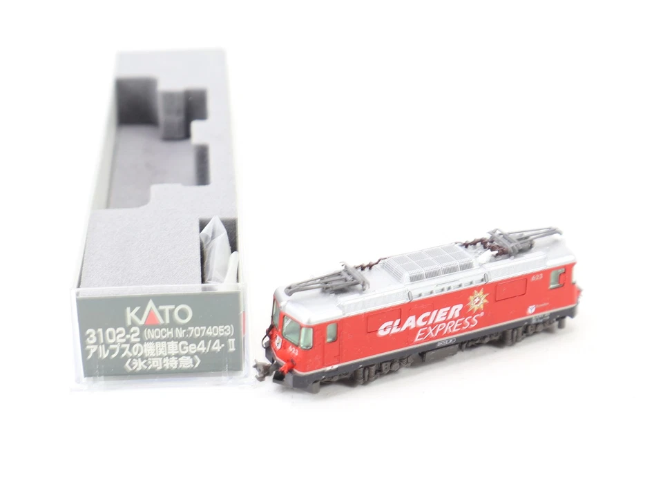 Kato N 3102-2 Locomotive électrique E-Lok Ge 4/4 II "Glacier-Express" rouge B... - Photo 1/4