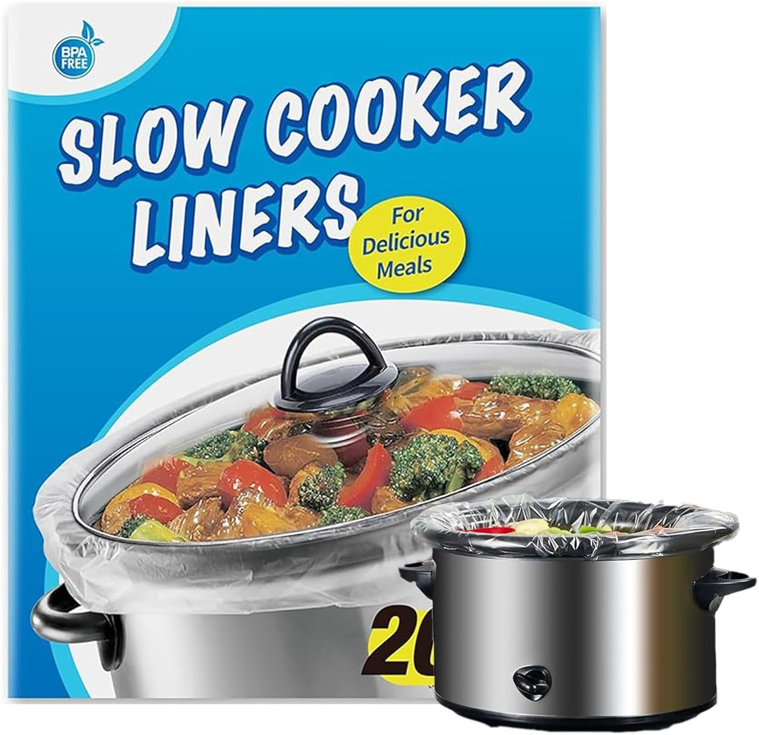 Slow Cooker Liners 20 Count Cooking Bags Extra Large Size Di