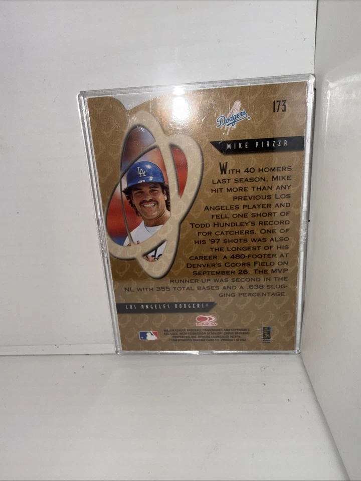 1998 Donruss Preferred MIKE PIAZZA Preferred Power Preferred Seating #173 HOF - Image 4 of 4