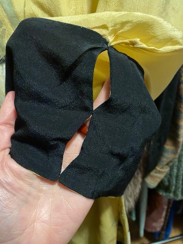 Juego de traje de pijama de dos piezas de seda japonesa grúa años 20 vintage - S/M - Imagen 4 de 10