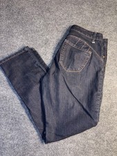Style&co. Bottoms Up Straight Jeans Women 8 Blue Denim Dark Wash Contrast Stitch