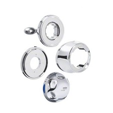 Mira Exposed Shower Temperature Control Knob/Flow Lever Assembly Chrome 451.81