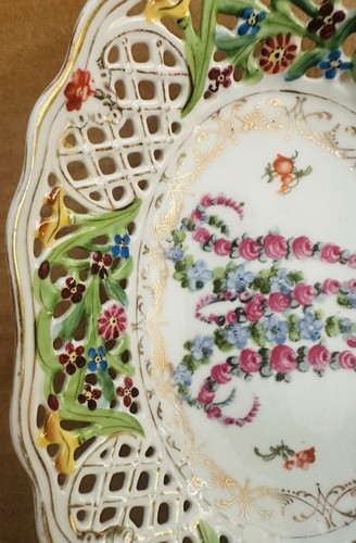 Reticulated Bavaria Basket Marie Antoinette Monogram Pattern By Carl Schumann - Bild 9 von 10