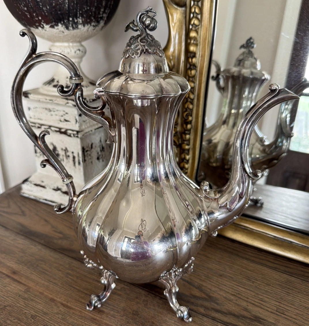 Reed & Barton Winthrop Antique US Silver-Plated Teapots, Coffee