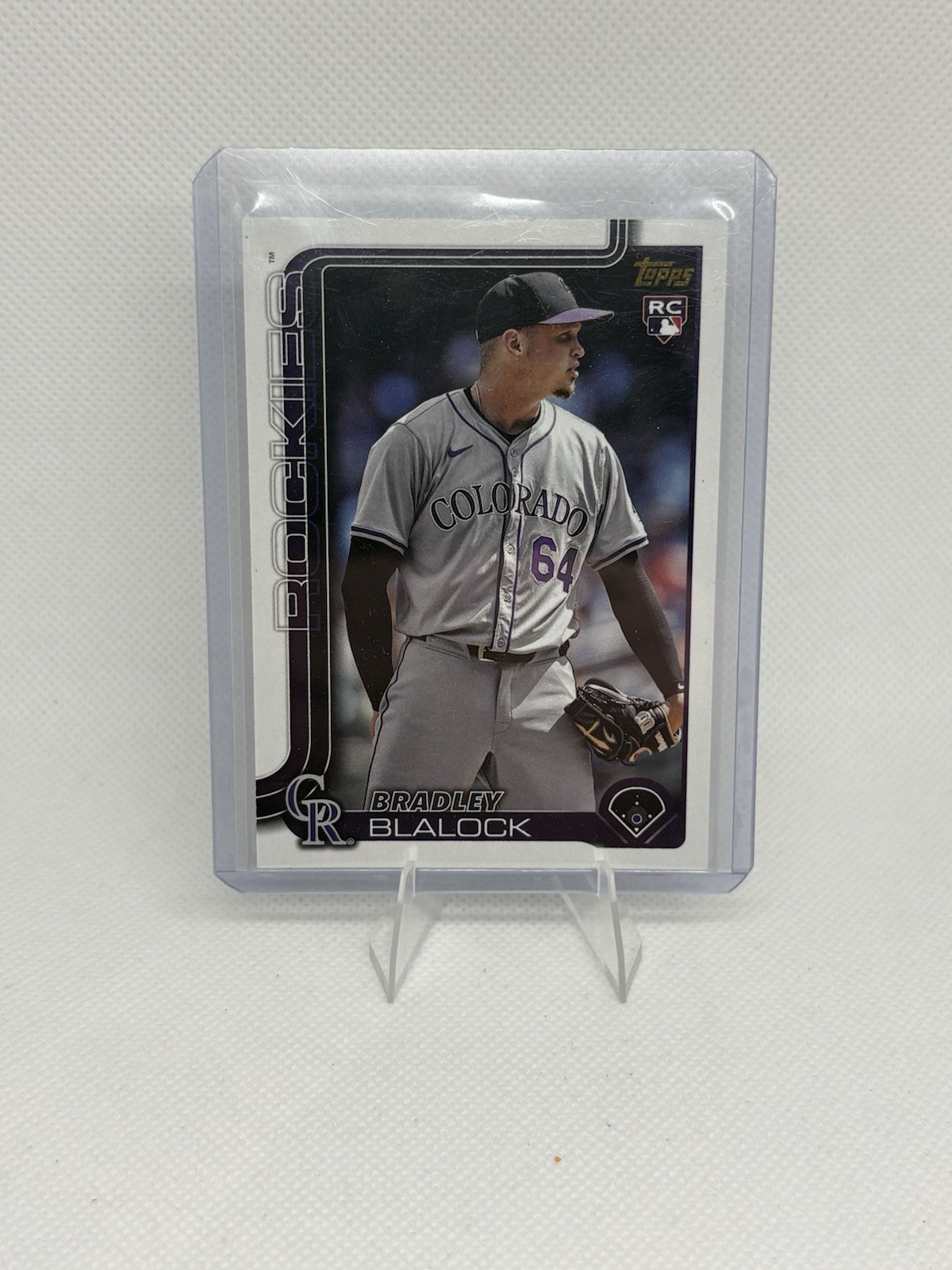 BRADLEY BLALOCK 2025 Topps Series One MLB GOLDEN MIRROR ROOKIE RC PARALLEL #161