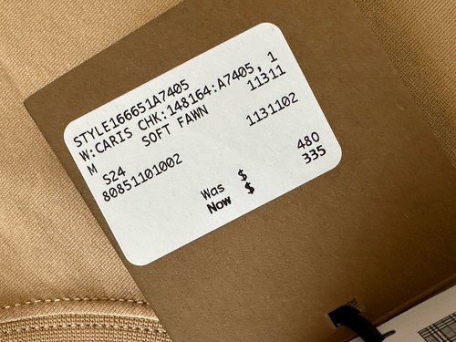 Burberry Caris Check Soft Fawn T-shirt M (Oversized) 8085110 NWT $480 - Picture 14 of 15