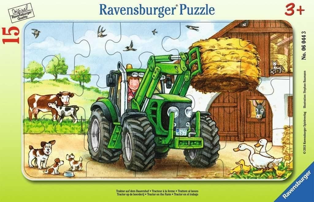 NEW & SEALED Ravensburger 06044 Tractor on The Farm 15 Pc Ki