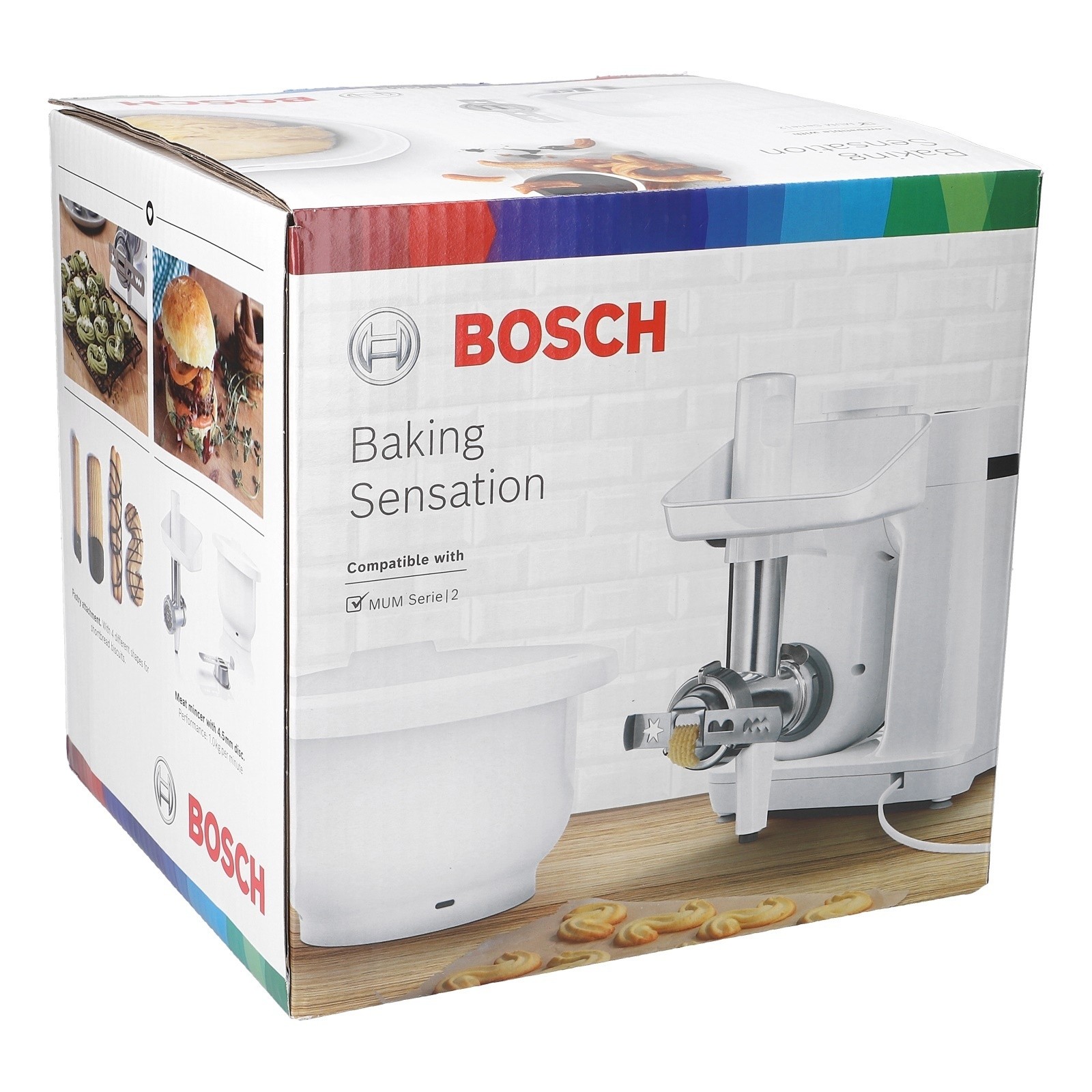 Tritacarne Con Piastra Bocchettone BOSCH Muzs2bs 17005531 per Robot da Cucina