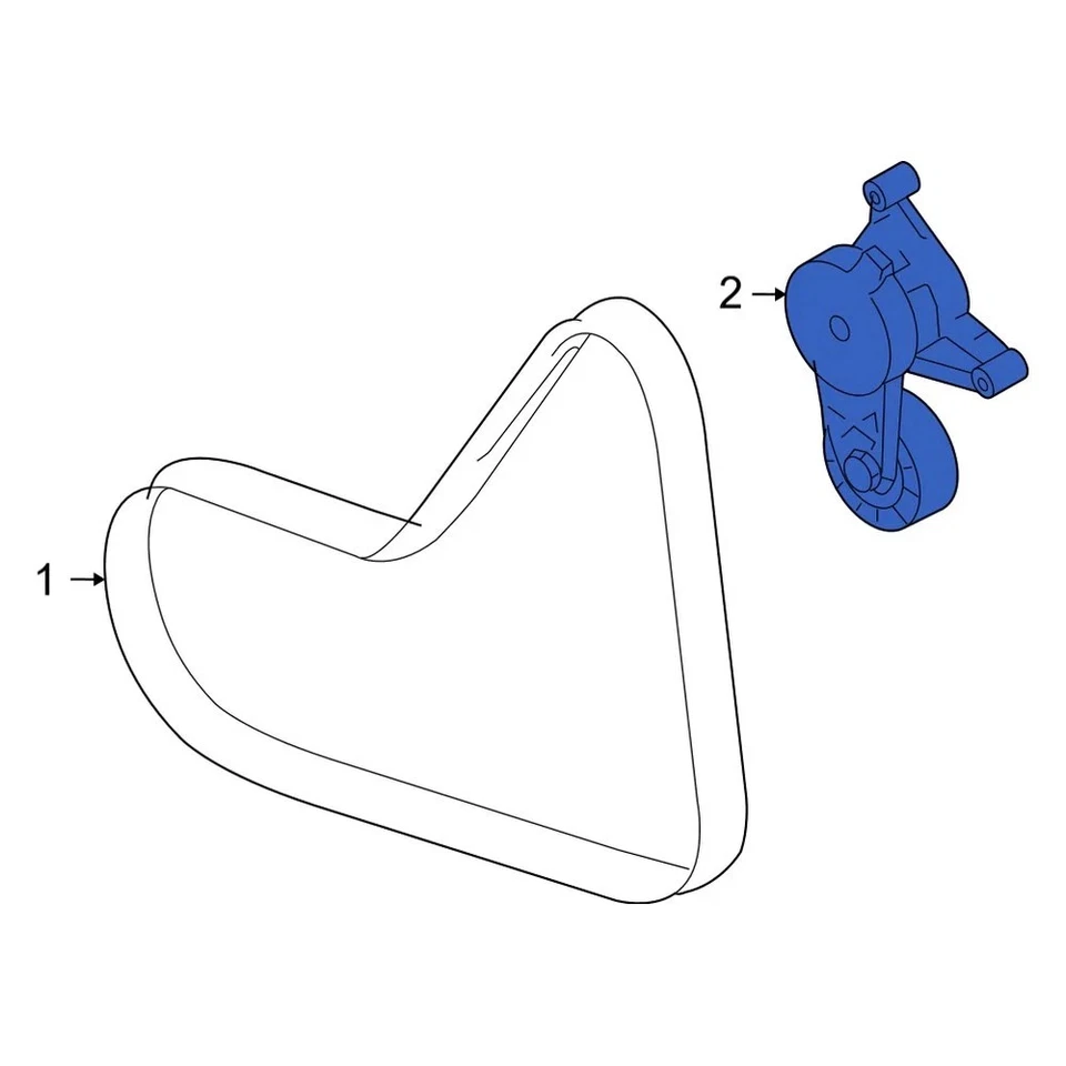 For Audi TTS Quattro 09-15 Audi Accessory Drive Belt Tensioner Assembly Foto 2 de 4