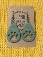 Pet Paw Print Earrings NEW
