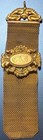 Watch fob: Gold plate, vintage, 4"x1", no clips, no chain (Lot#169) — photo 1