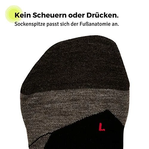 (TG. 44) Falke Achilles Calzini, Black, 44 Uomo - NUOVO  - Immagine 4 di 4