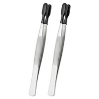 Handwerk Pinzetten Mit Gummispitzen, 2 StüCk Pvc-Beschichtete Pinzetten Set