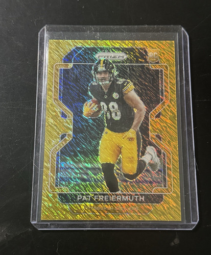 Panini 2021 Prizm Pat Freiermuth #362 Rookie 02/10 Steelers gold shimmer