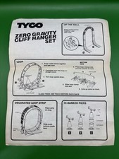 Tyco Zero Gravity Cliff Hanger Set 2-Sided Assembly Instructions Sheet- 8.5"x11"