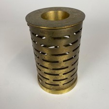 Brass Shell Case Trench Art Slotted Lantern Holder Decorative Militaria