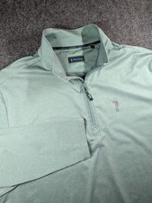 William Murray Chip Shot Performance Pullover 14 Zip Teal Mens 3xl William Murray Chip Shot Performance Pullover 14 Zip Teal Mens 3xl