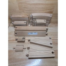 IKEA Wooden Train Track Lot 103.200.77 Compatible w/ Brio Thomas Mixed Pieces