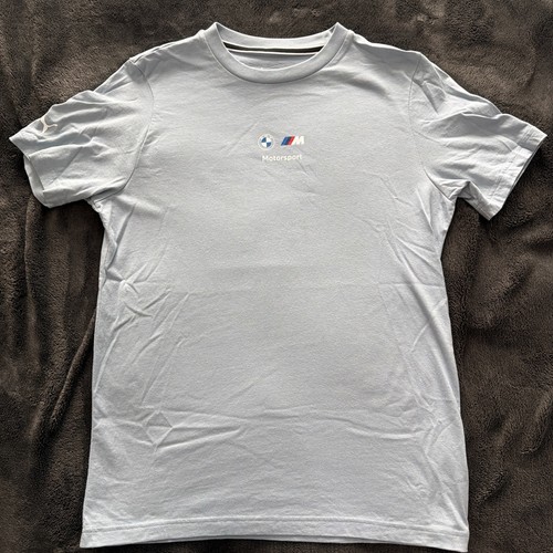 Mens M PUMA x BMW Light Blue Graphic Tee