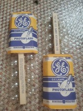 Flash Bulbs GE Photoflash Lamps Speed Midget "SM" Class F 2 Packs of 8