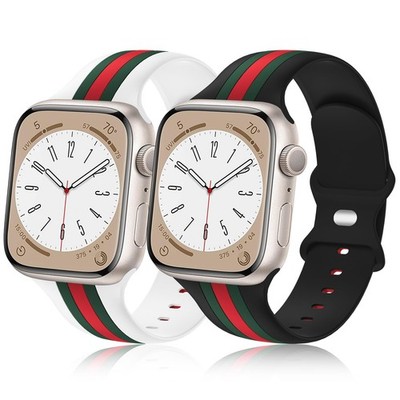 2 Pack Designer Bands Compatible with Apple Watch Band 38mm 40mm 41mm 42mm 44...