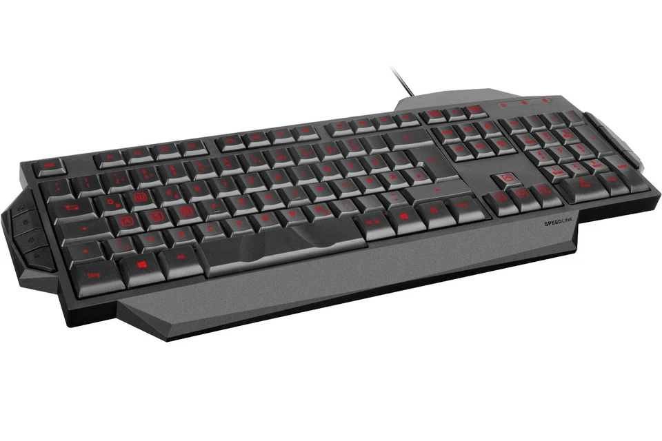 Speedlink RAPAX USB Gaming Tastatur QWERTY LED NO SWE FIN Nordic Keyboard-Layout - Bild 3 von 4