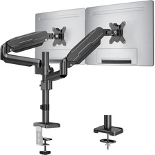 MOUNT PRO Dual Monitor Mount for 13-32" Computer Screen, Tall Monitor Stands ...