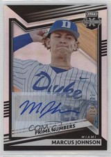 2022 Elite Extra Edition Prime Numbers A Signatures /200 Marcus Johnson Auto w5b