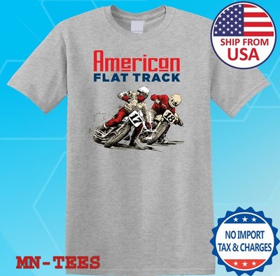 AMA American Flat Track Motocross Grey Size S-5XL