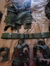 US Military Woodland Camo Molle Riflemen Set