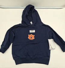 Auburn Tigers Two Feet Ahead Toddler Navy Fleece Hoodie Sweatshirt, 2T, New
