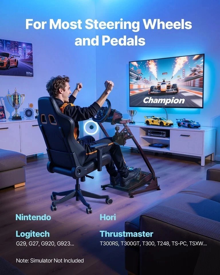 Racing Steering Wheel Stand Foldable Fit Logitech G27 G920