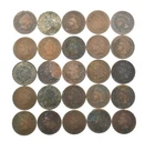 Lot 25 1800's 1880 1881 1886-1889 Indian Head Cent Coin Collection 1/2 Roll *633