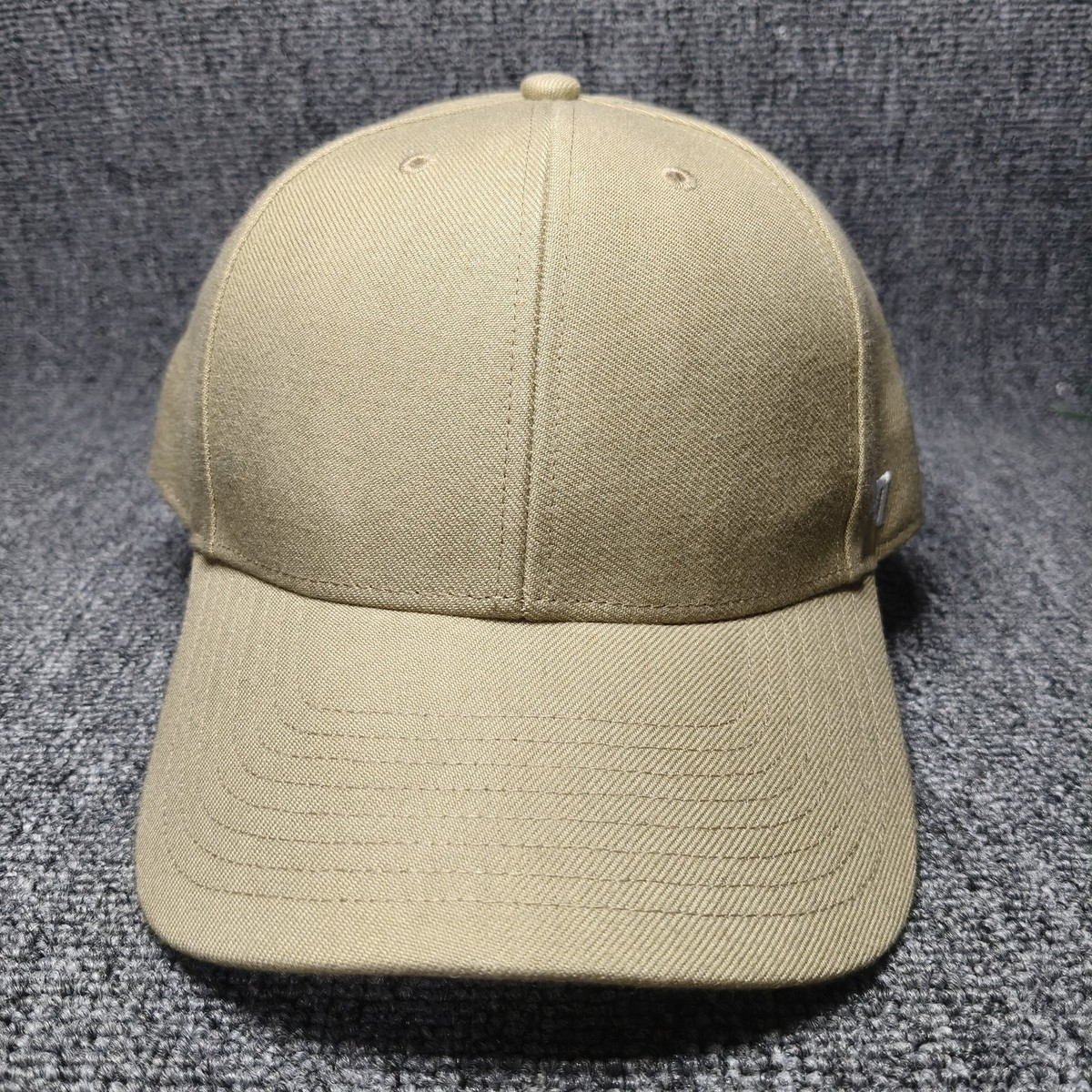 '47 Brand Beige Plain Strapback Cap Curved Brim Hat