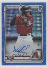 2020 Bowman Chrome HTA Choice Blue Mojo Refractor /150 Wilderd Patino Auto 0zg4