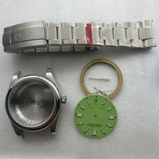 41mm Stainless Steel Watch Case With Band Kit for R Oyster 2824