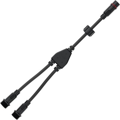 BTF-LIGHTING 3 Core 3Pin Big Size IP65 Y Shape 1 3 PIN Size, 1 to 2 Y 