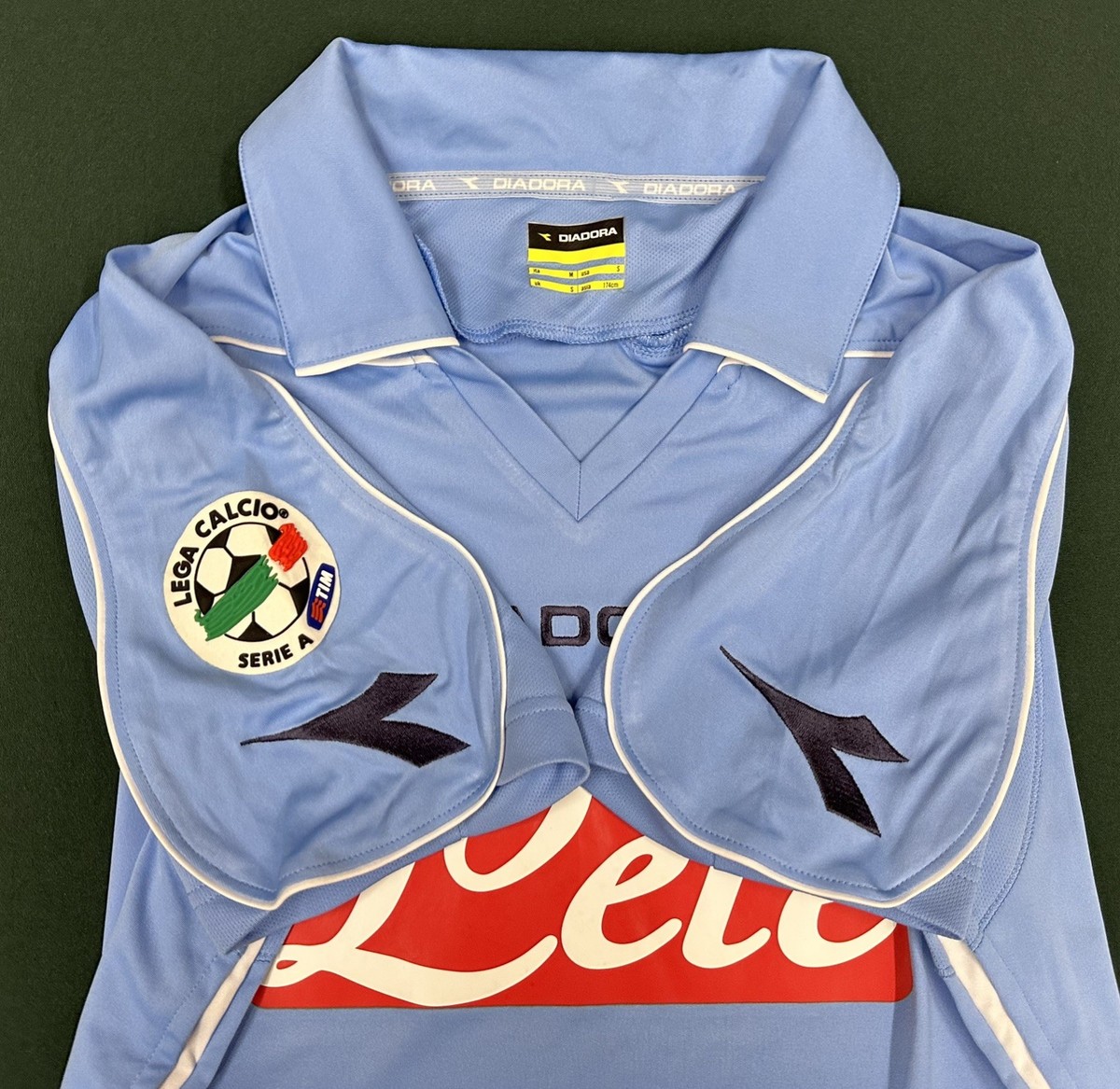SSC NAPOLI 2008/09 Diadora Home Jersey (S) -Italy- Serie A Lega