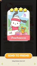 Pochacco.  - Stickers - 4       -    Posh Pets Album    