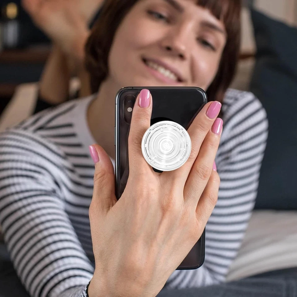 🔥Soporte de teléfono emergente para iPhone Samsung Google OnePlus, etc., transparente (claro)🔥 Foto 2 de 4