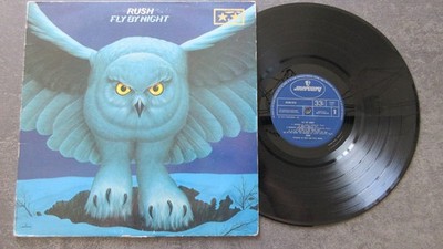 Rush Fly By Night LP 1975 *VG/EX- *RARE LYRIC INSERT*