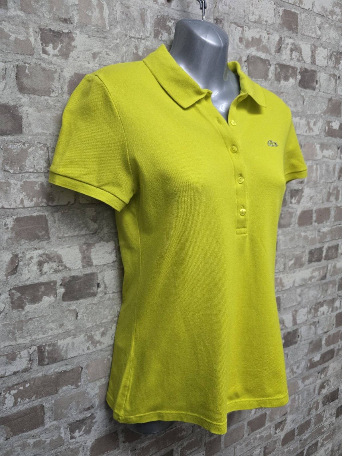 Lacoste Polo Shirt Woman Cotton Size small  Casual Vintage Cotton Logo,X2Y6.12  thumbnail 5