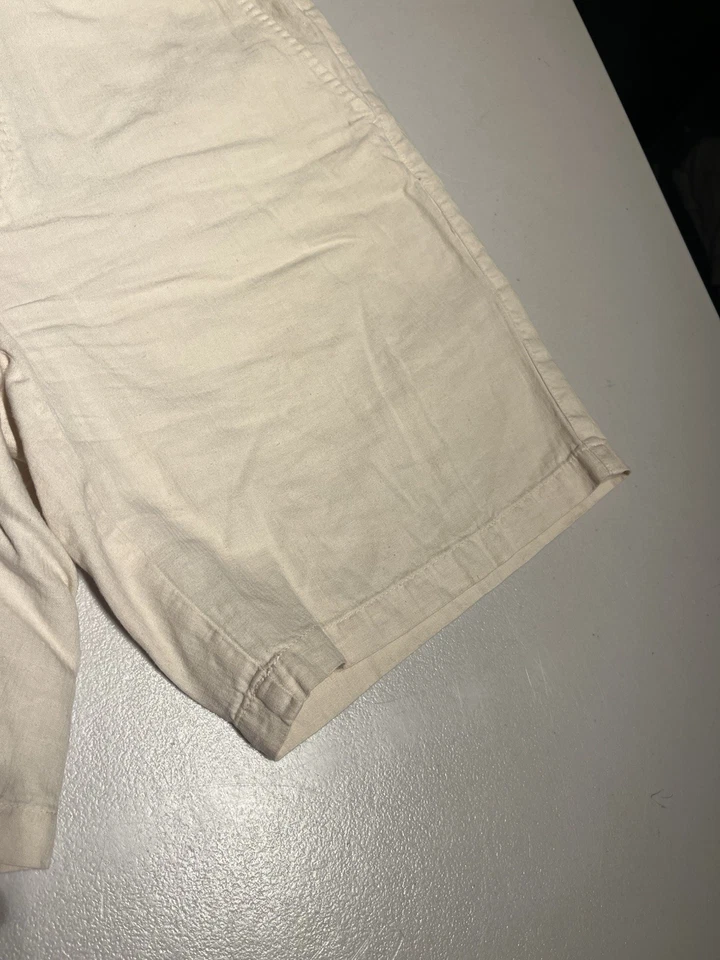 Peter Millar Pantalones Cortos Para Hombre 32 Caqui Tostado Golf Lino Seda Algodón Vestido Informal Foto 4 de 4