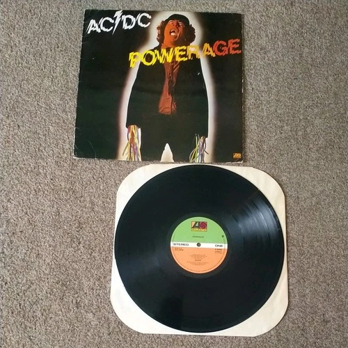 AC/DC Powerage LP 1978 K 50483 Atlantic A1/B1 Porky Prime Cut UKVinyl is VG+