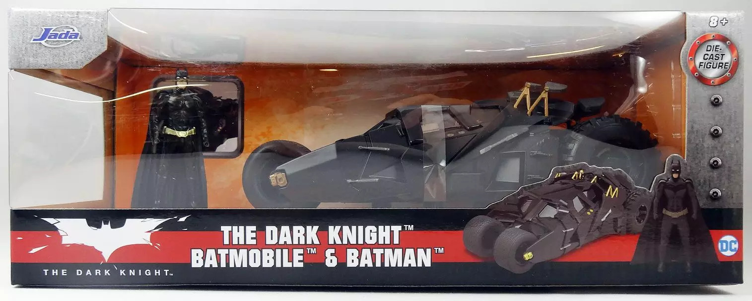 Batmobile Jada 1:24 voiture miniature métal Batman figurine The Dark Knight collection