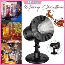 Snowflake Projector Light Christmas LED Falling Snowfall Landscape In/Outdoor US