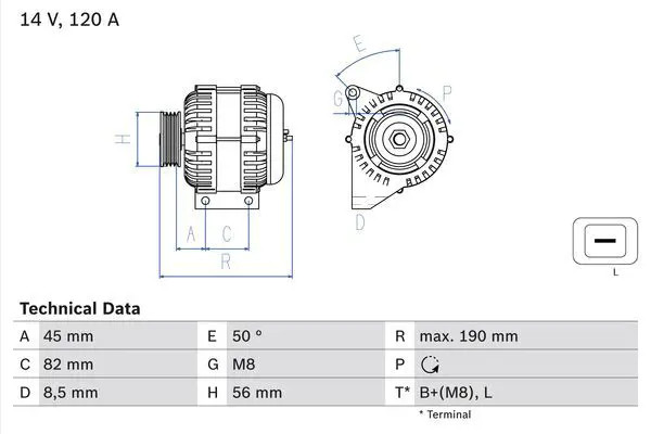 Bosch Alternateur 4174 4174 Volvo - Image 3