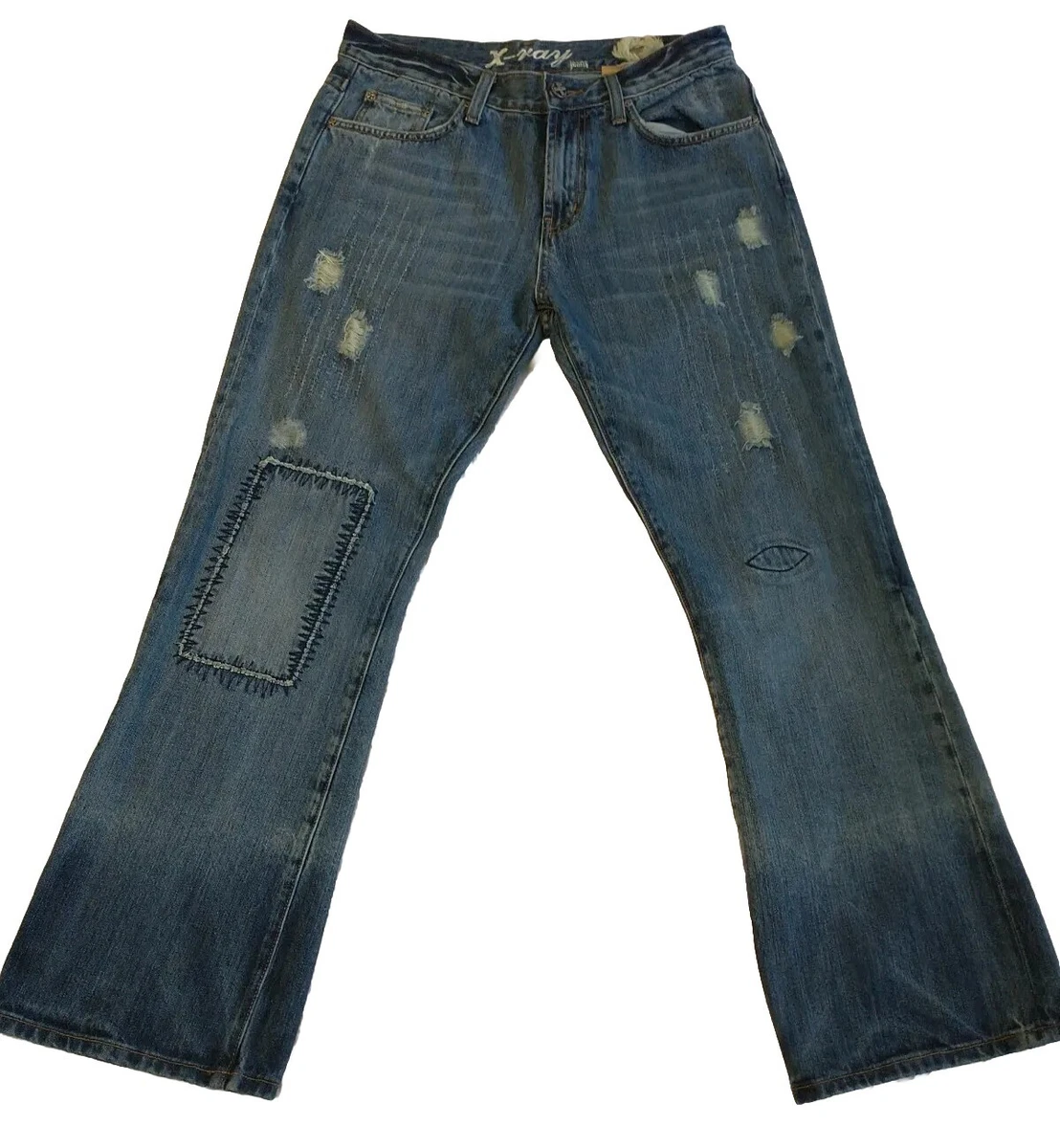 X RAY Slim Fit STRETCH Blue Jeans Men Size 33 x 33 New