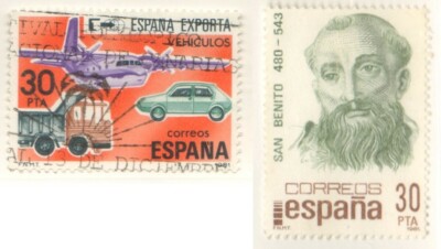 str. EU-Spain 1981 2 val export vehicles + st benito fu