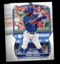 2023 Bowman  Ronny Simon 1st Bowman Paper Lot 25